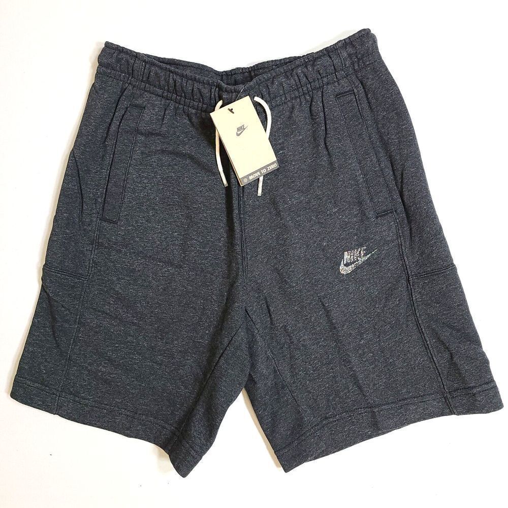 Nike Essential Shorts Mens Small Black Semi Sportswear Reflective Swosh‎ NEW